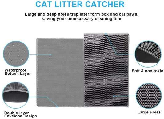 Cat Litter Mat-Super Size Gray