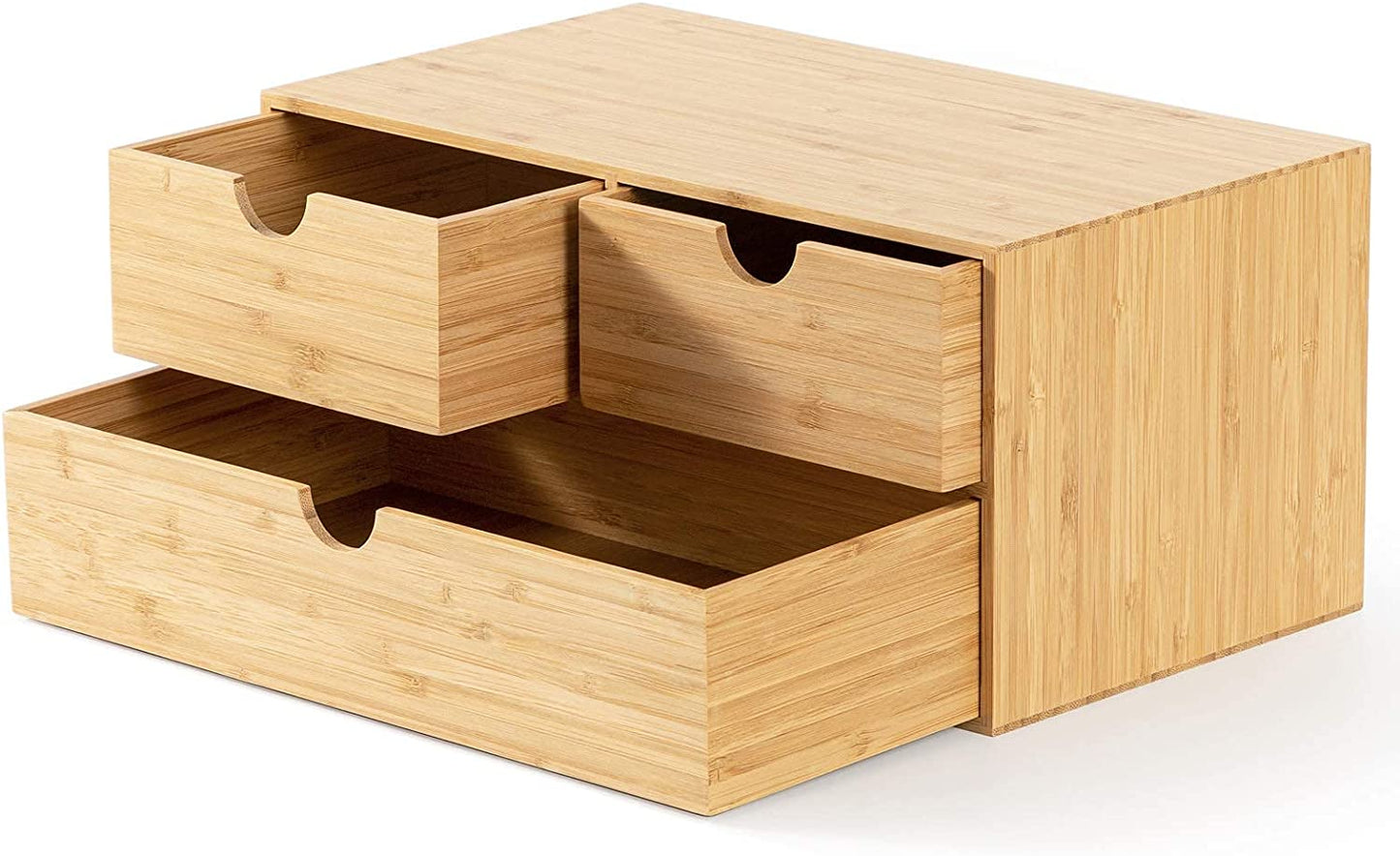 100% original bamboo desk organizer (3 drawers)