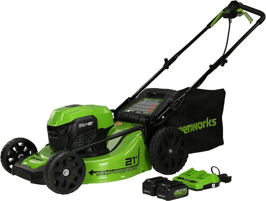 21" cordless self-propelled lawnmower, 2x24V