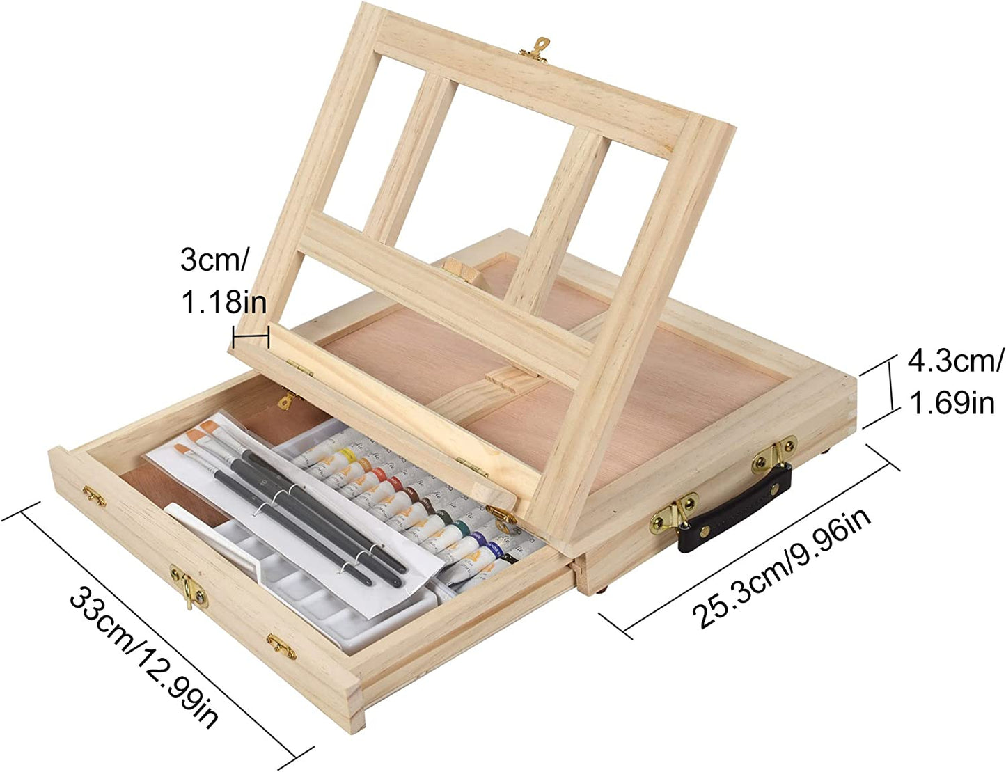 12-Piece Painting Table Easel Set