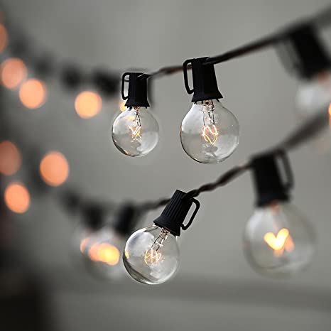 string lights with bulbs, 25 ft.