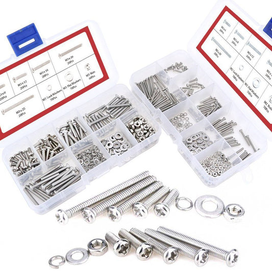 600 Pieces, Screws Bolt Nut, 5.2 x 3.9 x 2.1 inches