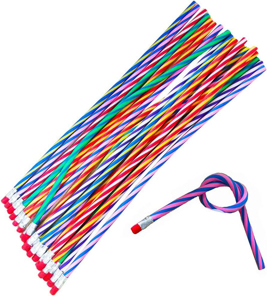 20 flexible 12-inch pencils, with erasers