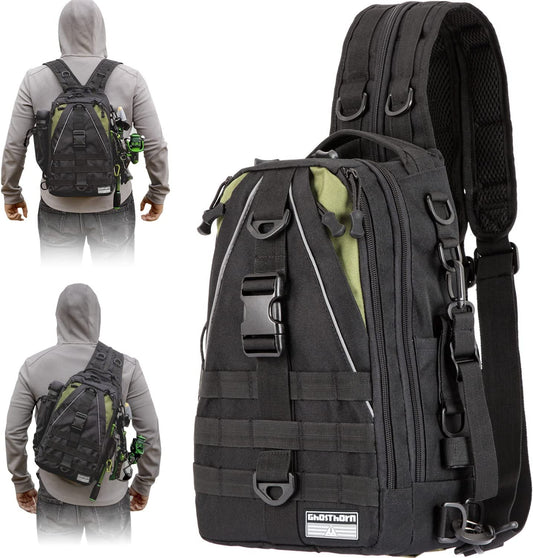 Tackle Fishing Backpack, Large (Color: G Black)