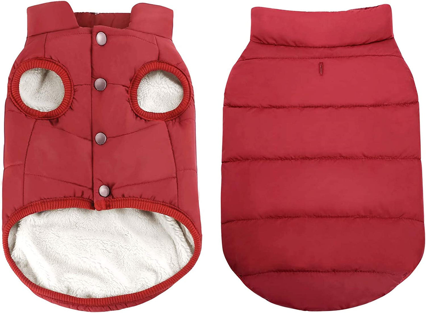 Wind.Winter Coat for Dogs, (XS, Red)