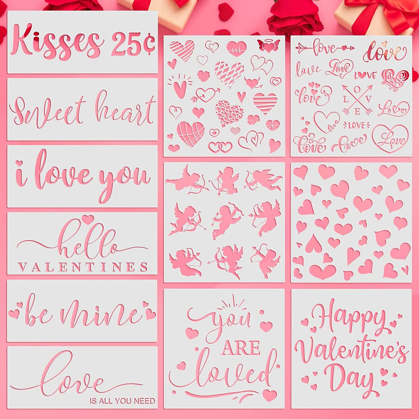 12 templates for Valentine's Day