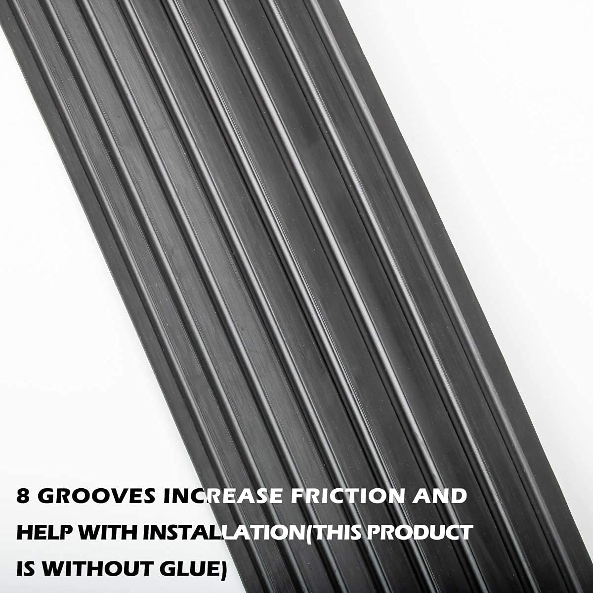 16ft Universal Garage Door Bottom Sill Seal Strip (Color: Black)