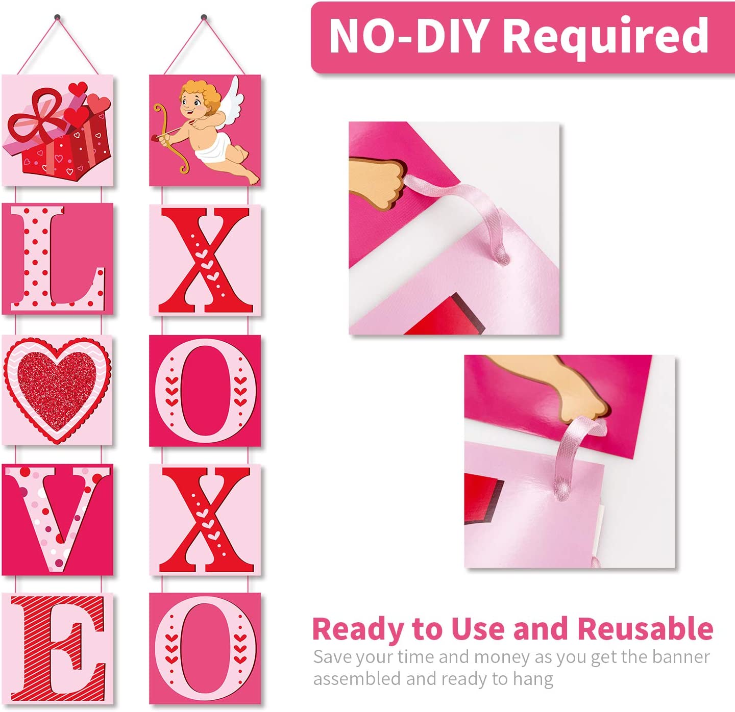 Pack of 10 Valentine's Day Party Banners