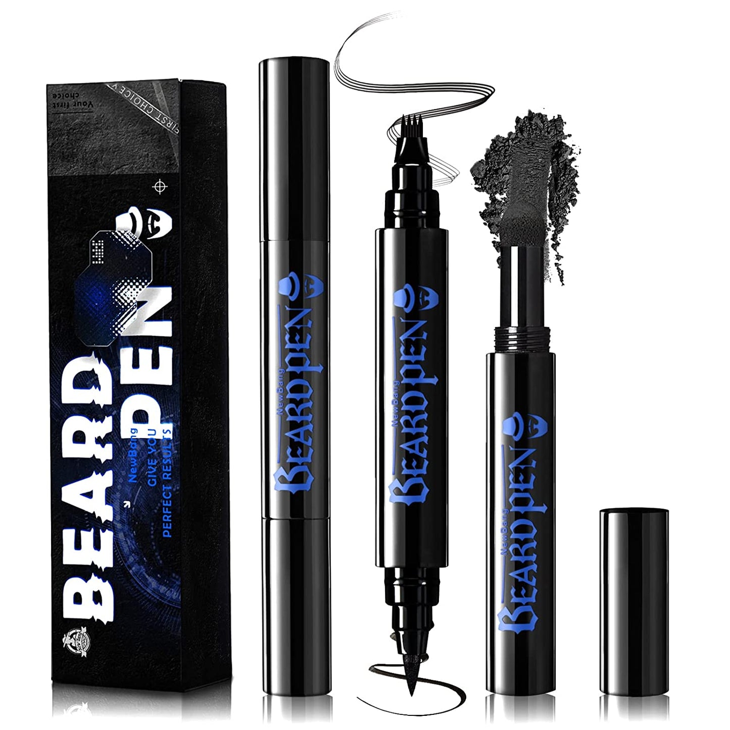 Beard Pencil Filler, (Color:Black,2PCS)