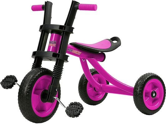 Extra tall 3-wheel tricycle for children, color: pink