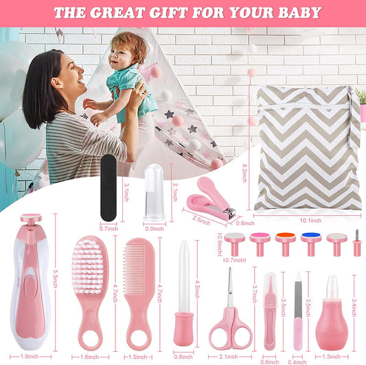 28 in 1 Baby Grooming Kit - Pink