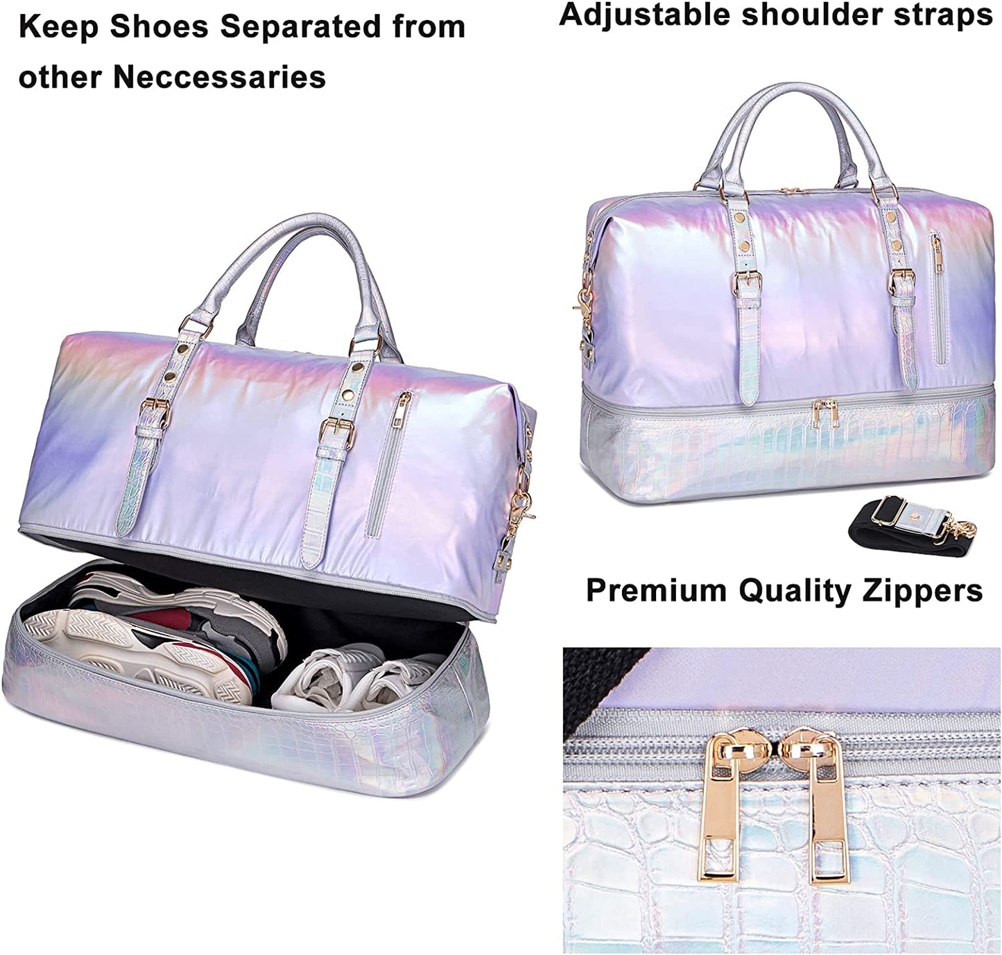 Water resistant travel bag, Colour: Purple