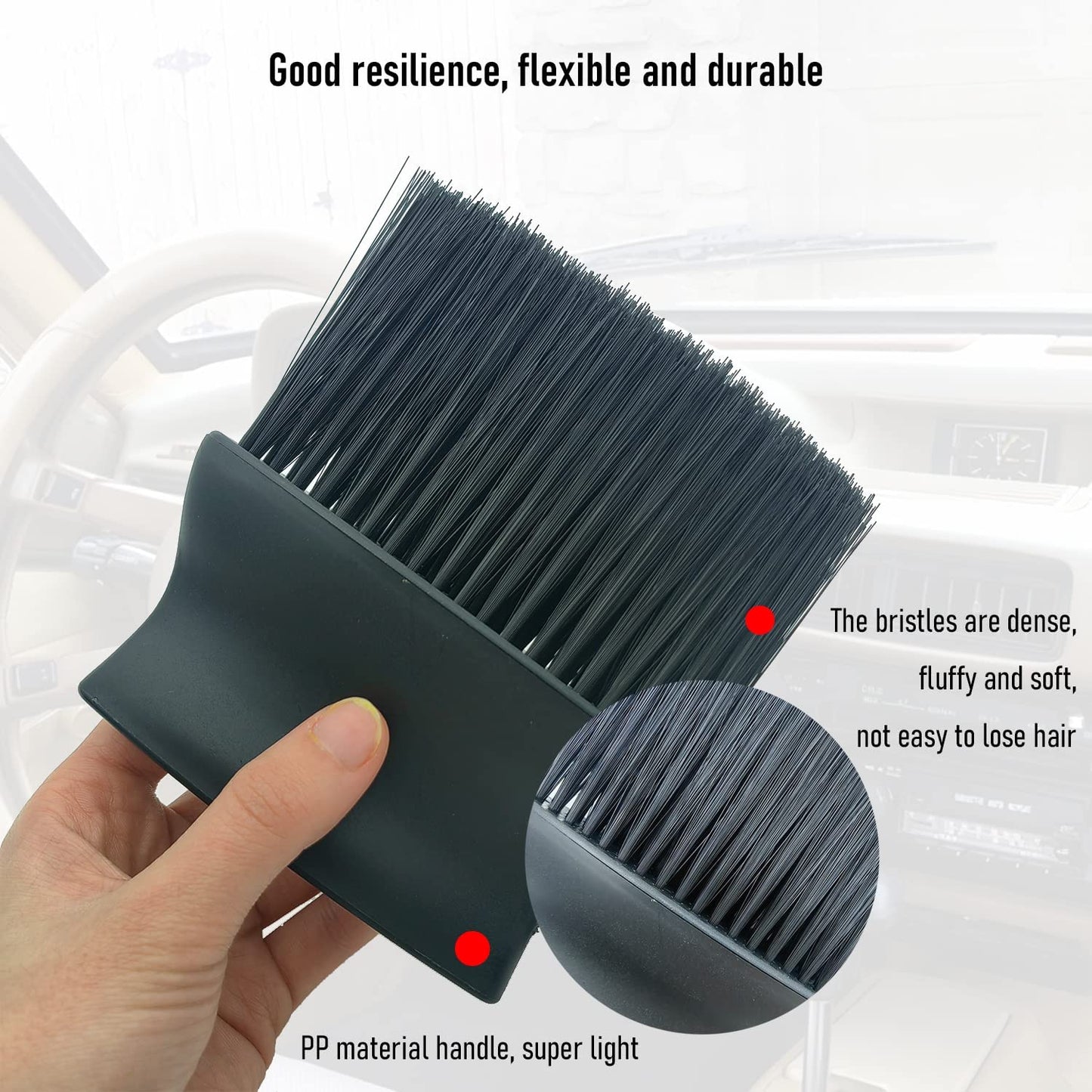 Car Detailing Brushes, Removal Brush for Car Interior