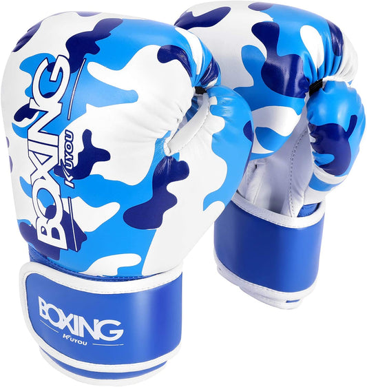 Boxing gloves for children, cartoon( Blue