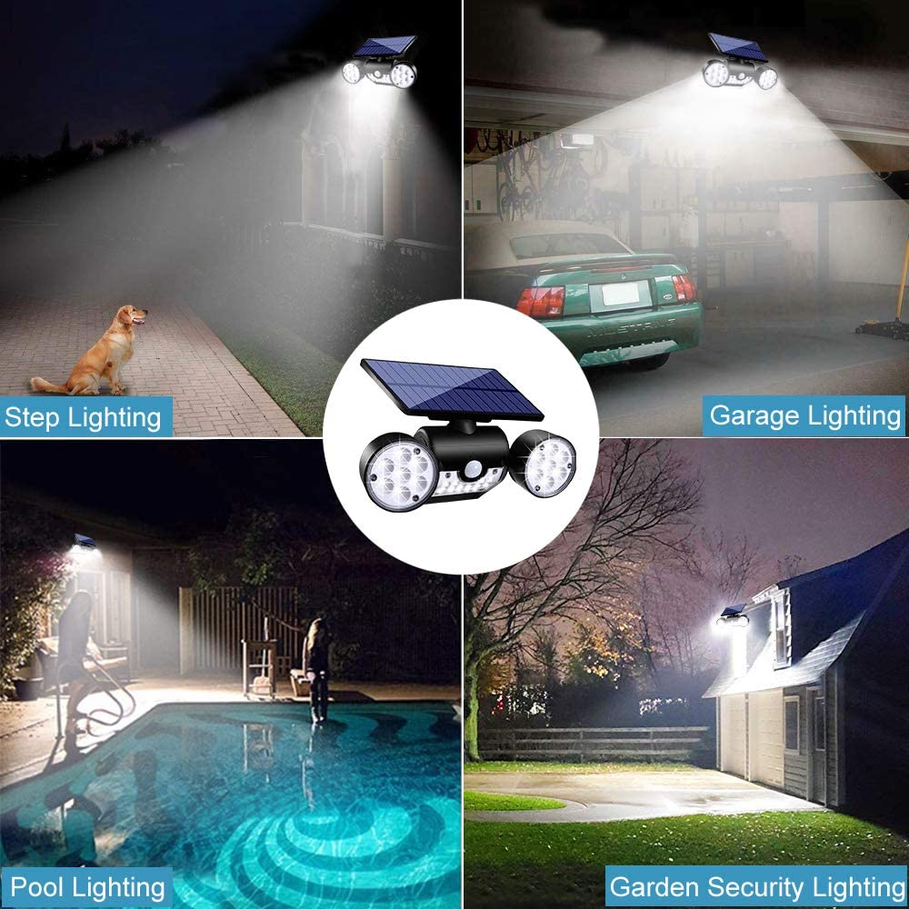 Solar Lights Outdoor Security Motion Sensor 4 Pack