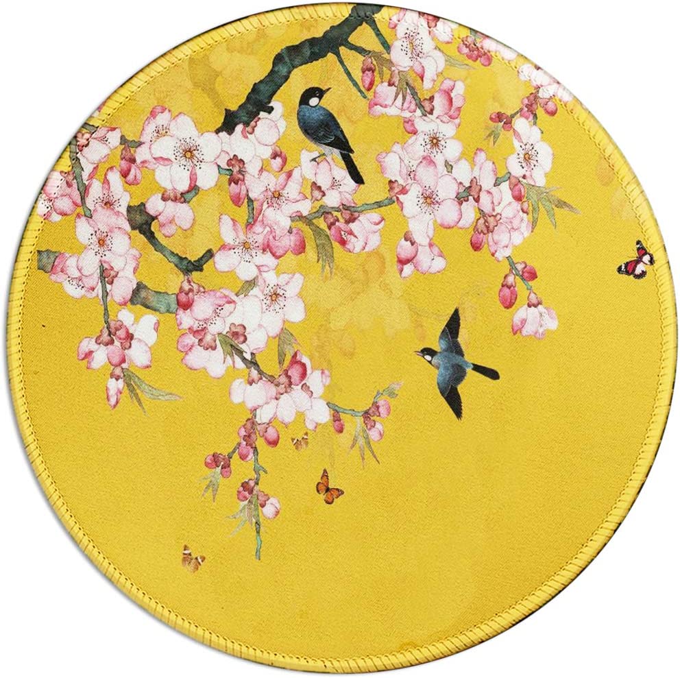 Mouse pad, 7.9 x 7.9 inches, Peach Blossom