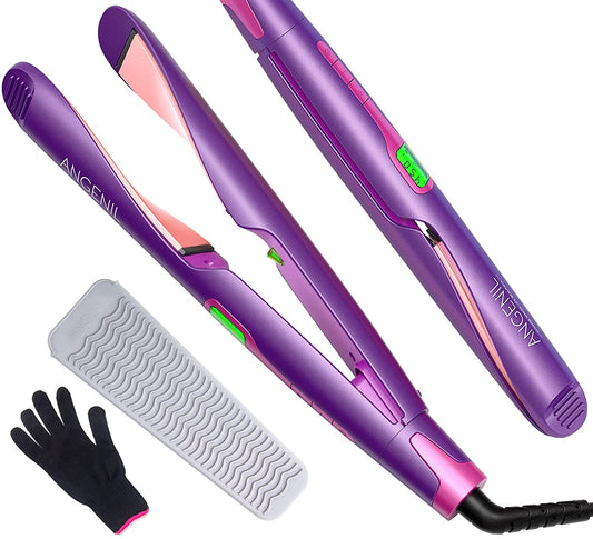 2-in-1 hair straightener and curler