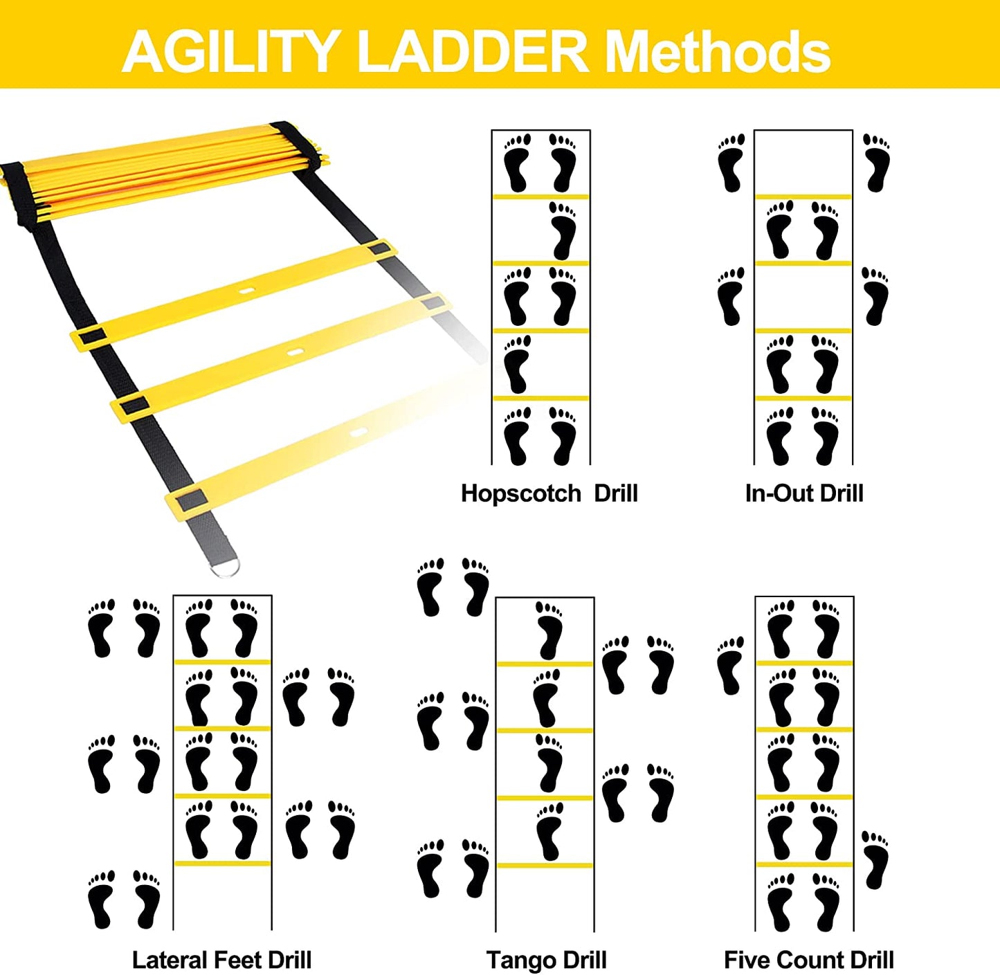 Agility Ladder (20ft) for Speed Agility Training