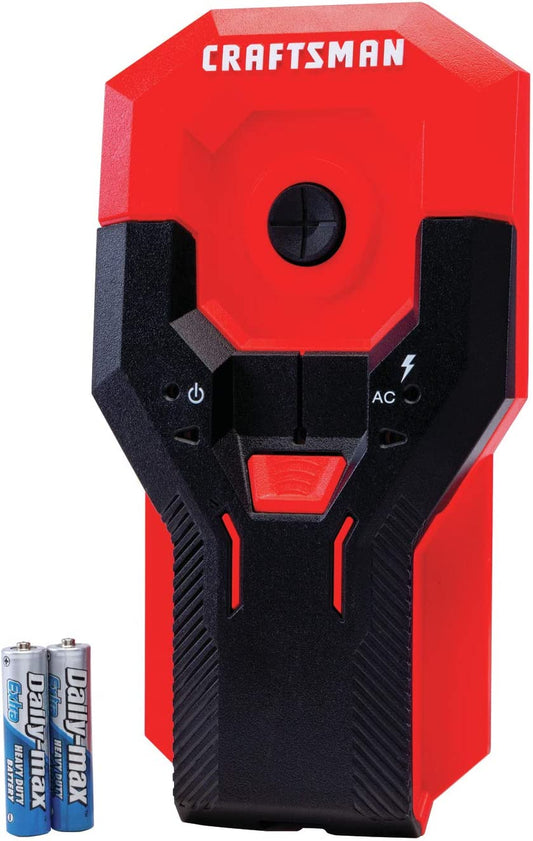 Stud Finder, 1-1/2 Inch Depth, AC Sensing, (Red, Black)