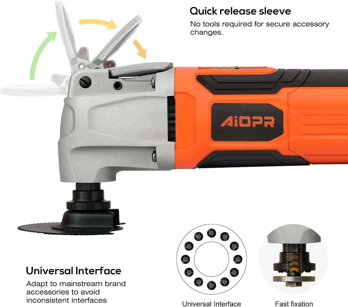 Oscillating Multi Tool, 2.4Amp, with 40pcs Accessories