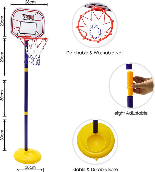 Model 3 Adjustable Height Stand Kids Basketball Hoop