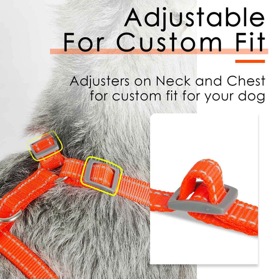 Ventilation Harness for Pets, Neon Orange, X-Large