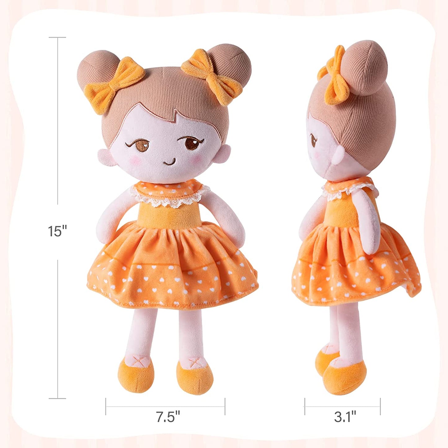 15" soft toy doll ( color Becky01 Orange)