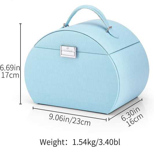 Medium Size Jewelry Box, (Blue)