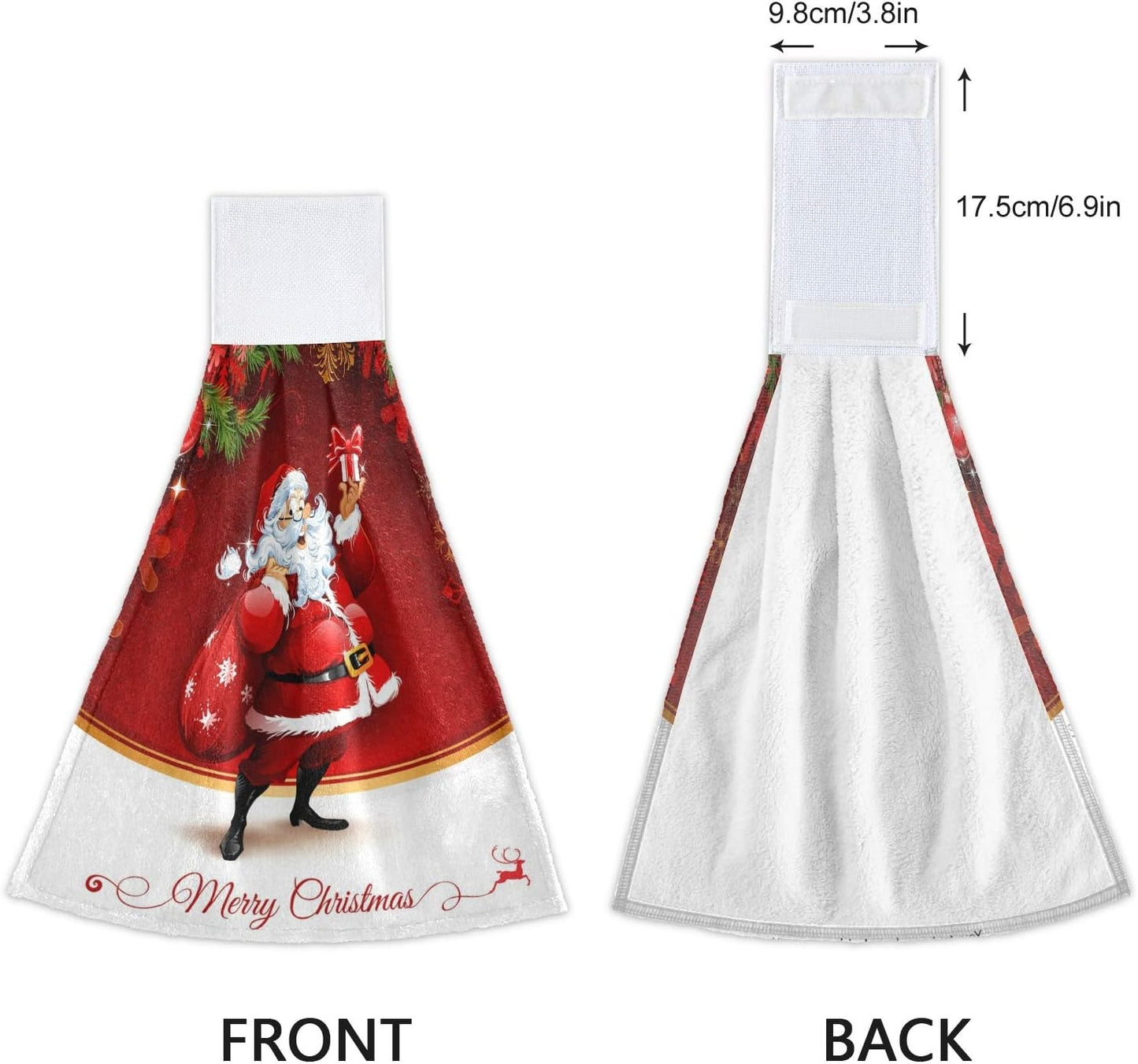 Funny Christmas towel 2 pieces, hand