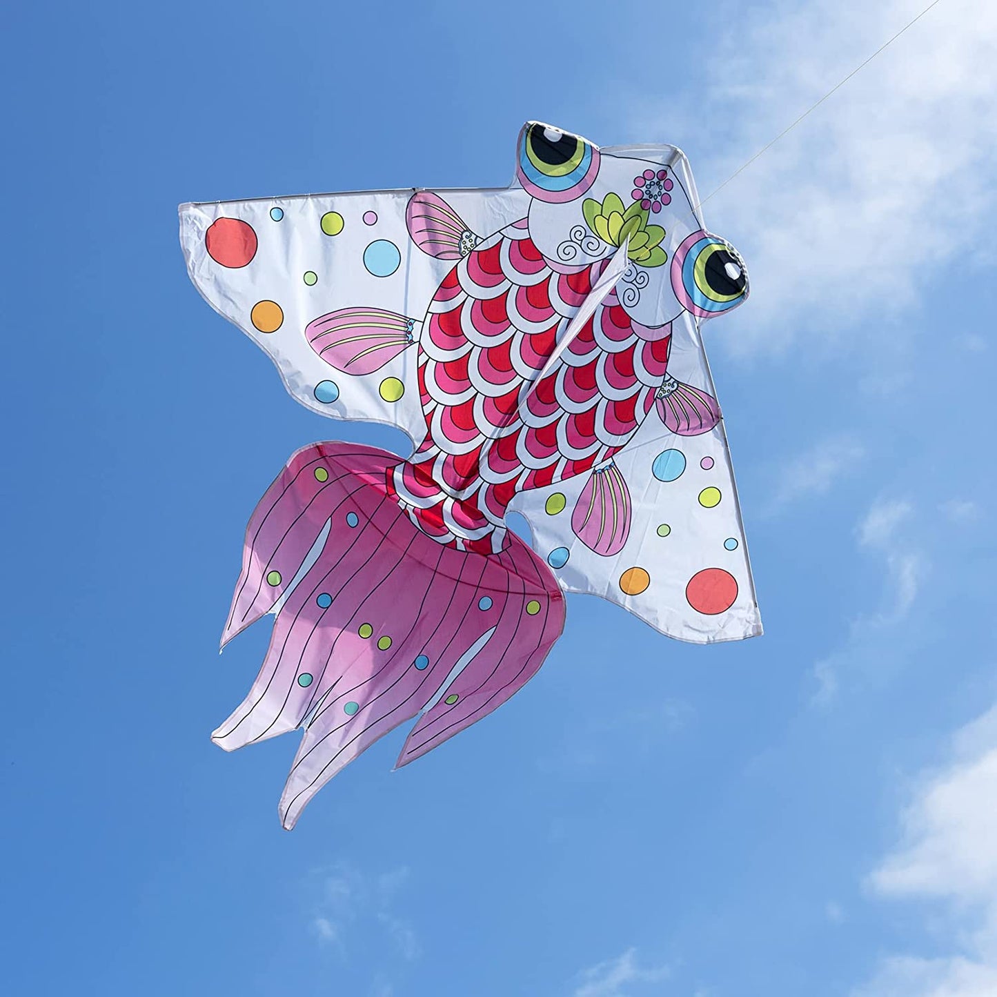 Goldfish kite, easy to fly, Pink