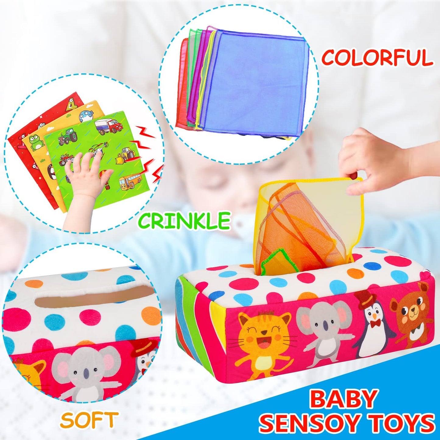 toy baby tissue box