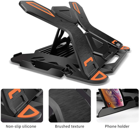 Adjustable stand, for laptop. multi-angle support.