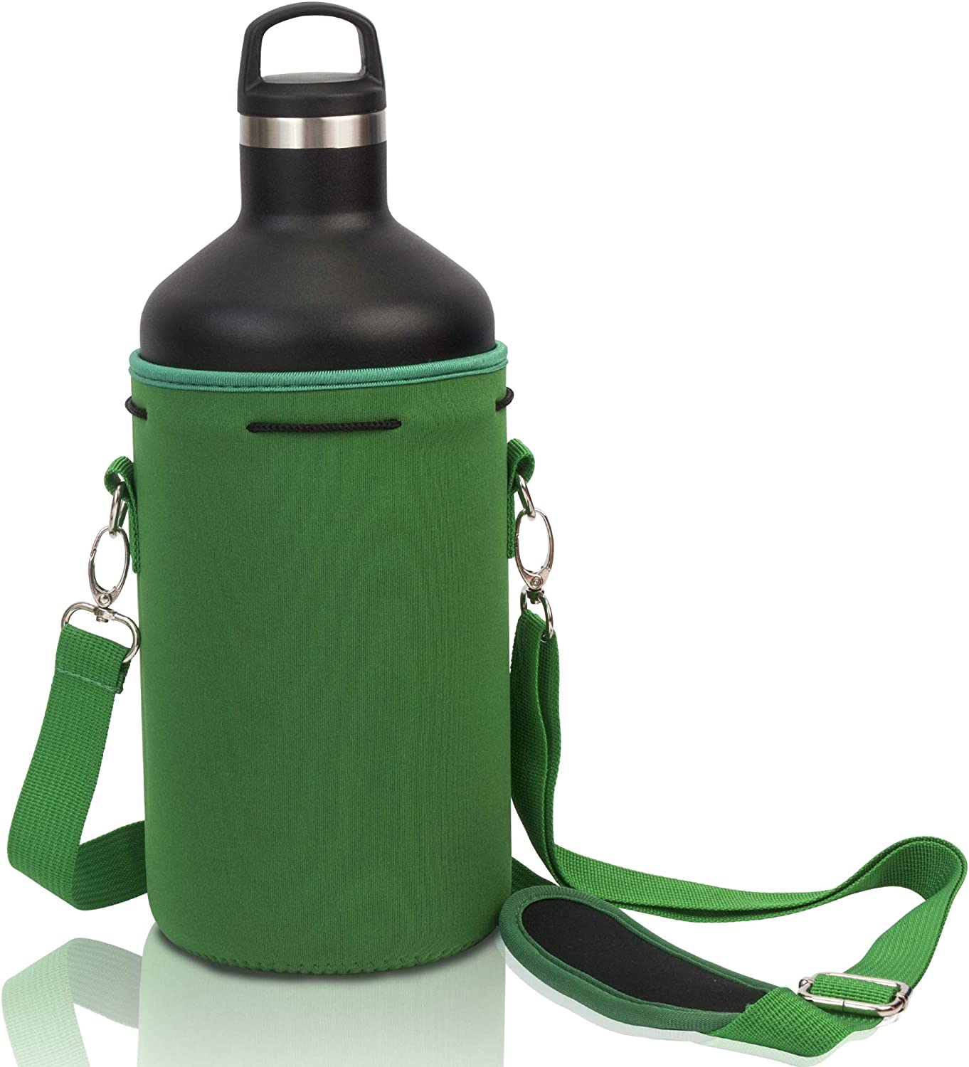 Neoprene Bottle Holder, Color: Green (64oz)