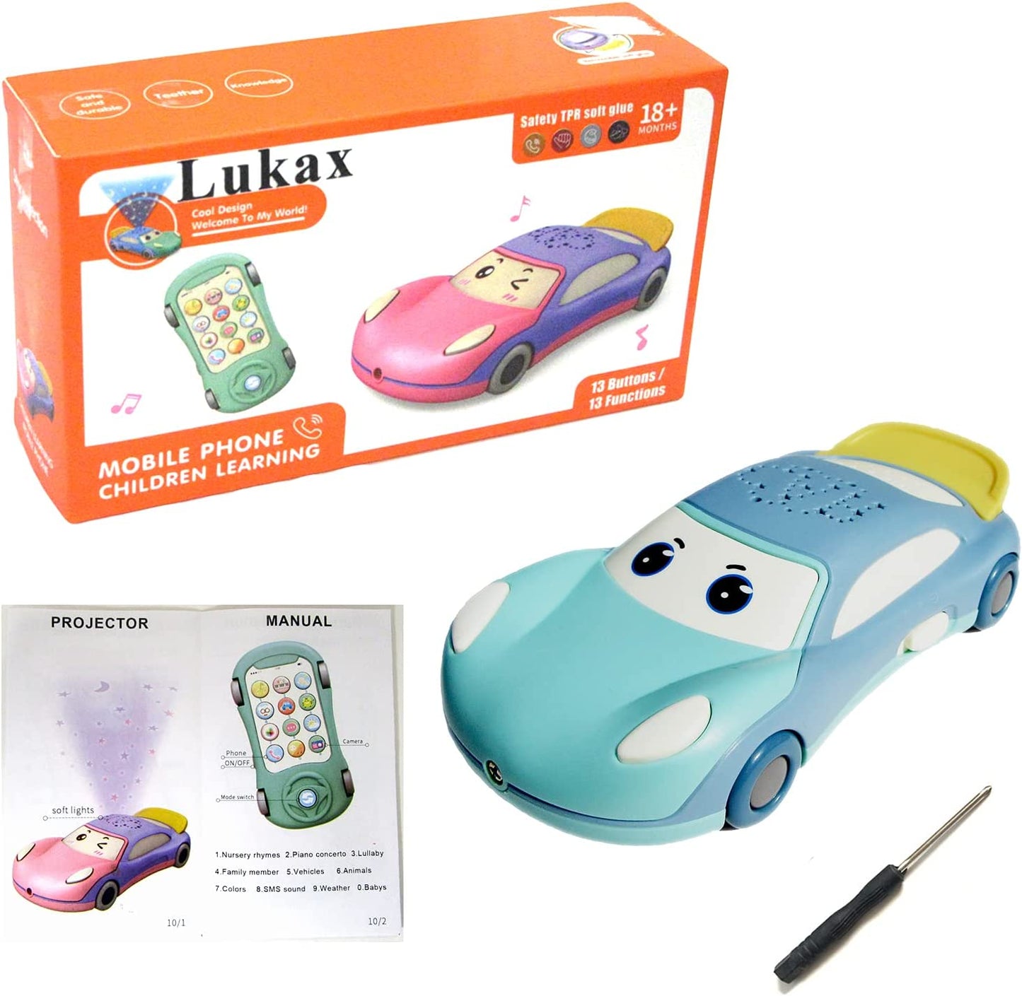 Baby Mobile Phone Learning Toy (color: Blue)