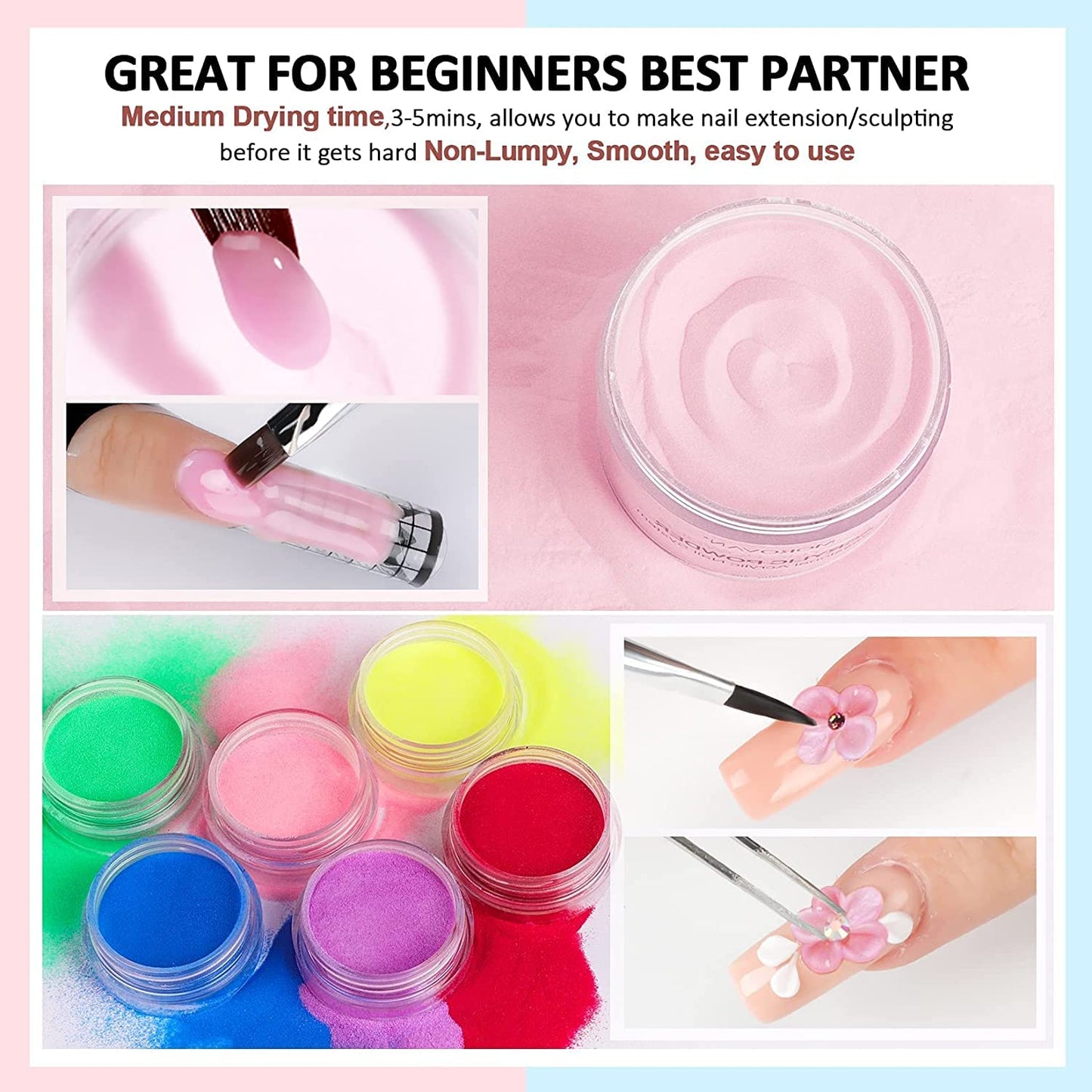 Acrylic nail kit with everything, for beginners