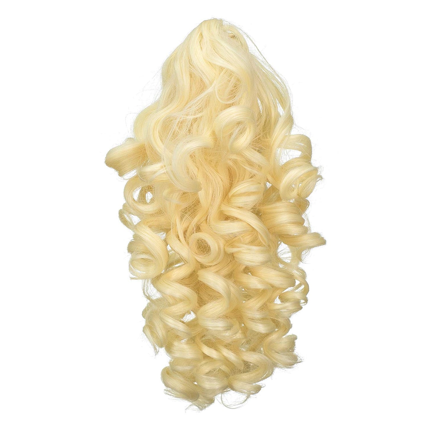 12inch Curly Ponytail Extensions, (Light Blonde-613#)