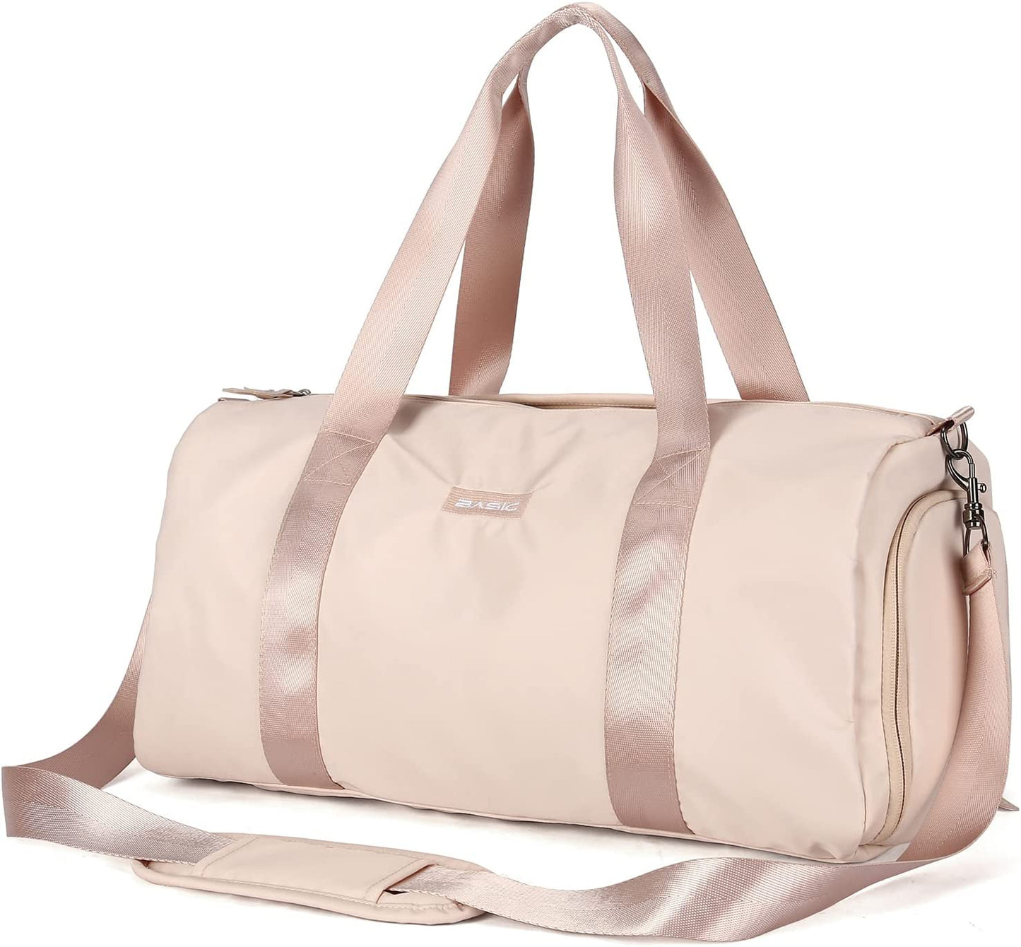 Women's bag with shoe compartment, (beige).