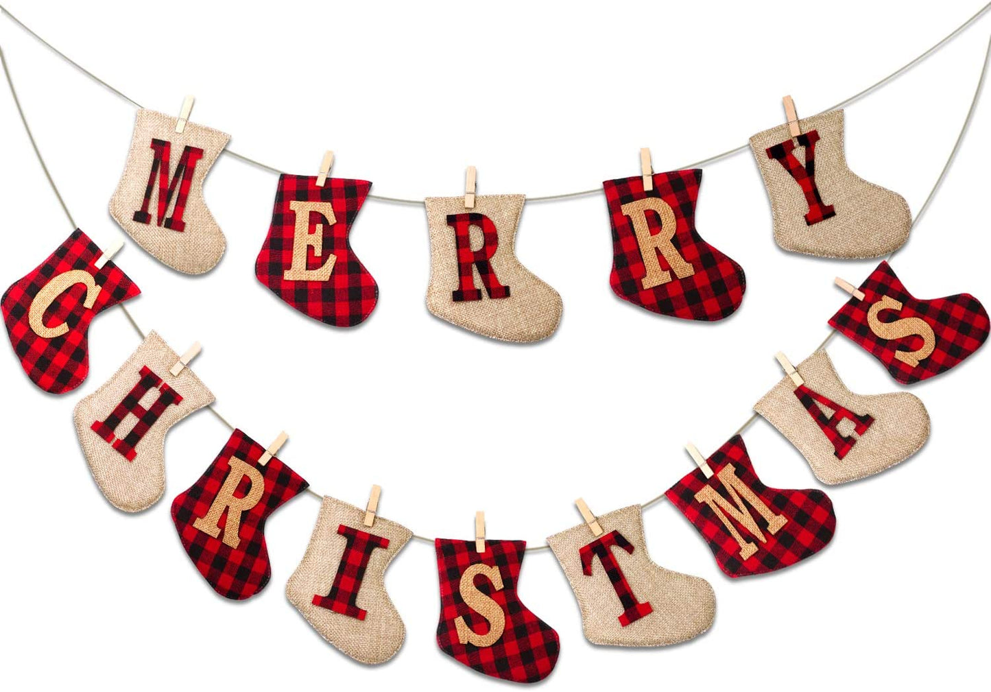 sock shaped banner for christmas decoration, Merry Christmas