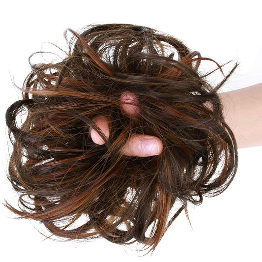 Tousled Hair Extensions, (Dark Brown, Light Brown Mix)