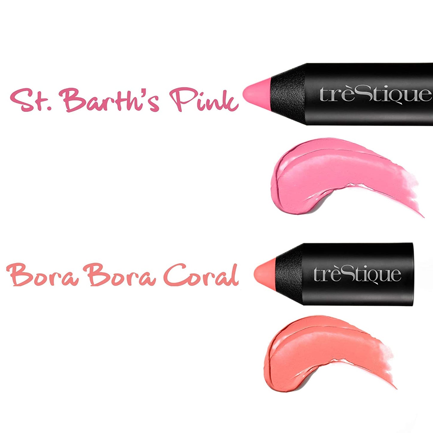 blush stick, with built-in blush brush, 2-in-1, Bora Bora Coral