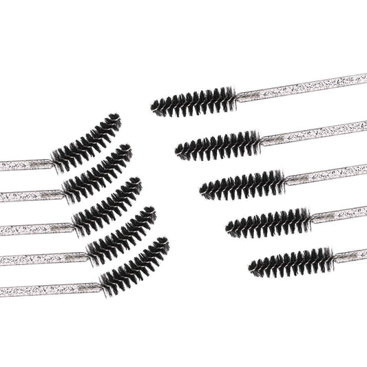 100 Disposable Mascara Brushes with Container (Crystal Black)