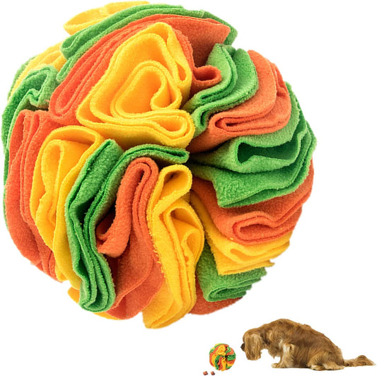 Olfactory interactive ball for pets, plush, medium, Green