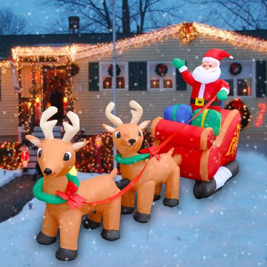 8ft LED Inflatable Christmas Reindeer