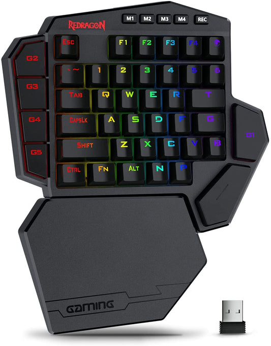 42 Keys 2.4 One-Handed Wireless Mechanical Keyboard, Brown Switch