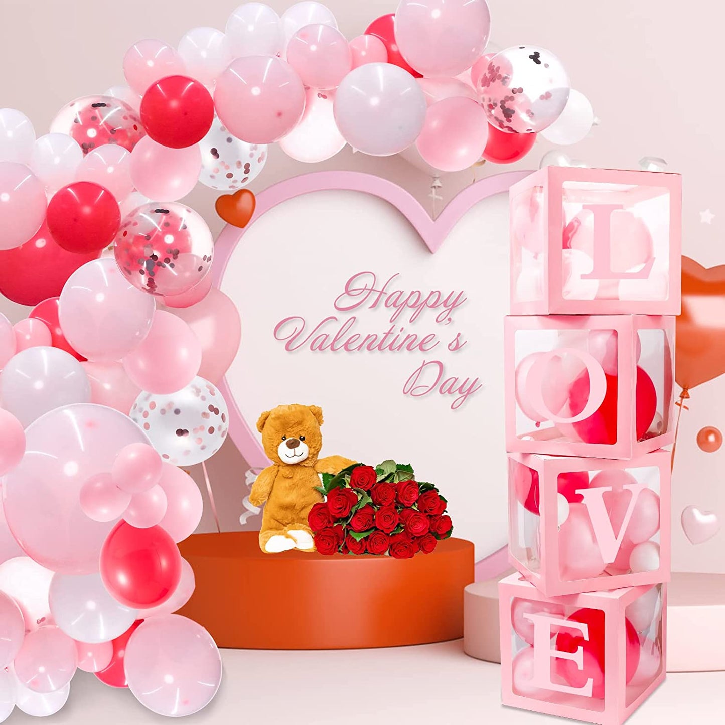 137 Pcs of decoration for Valentine's Day