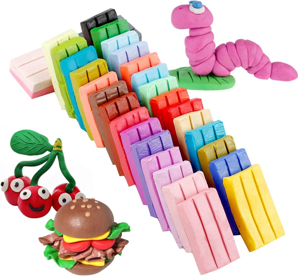 Modeling Baking Clay with Sculpting Tools, (32 Colors)