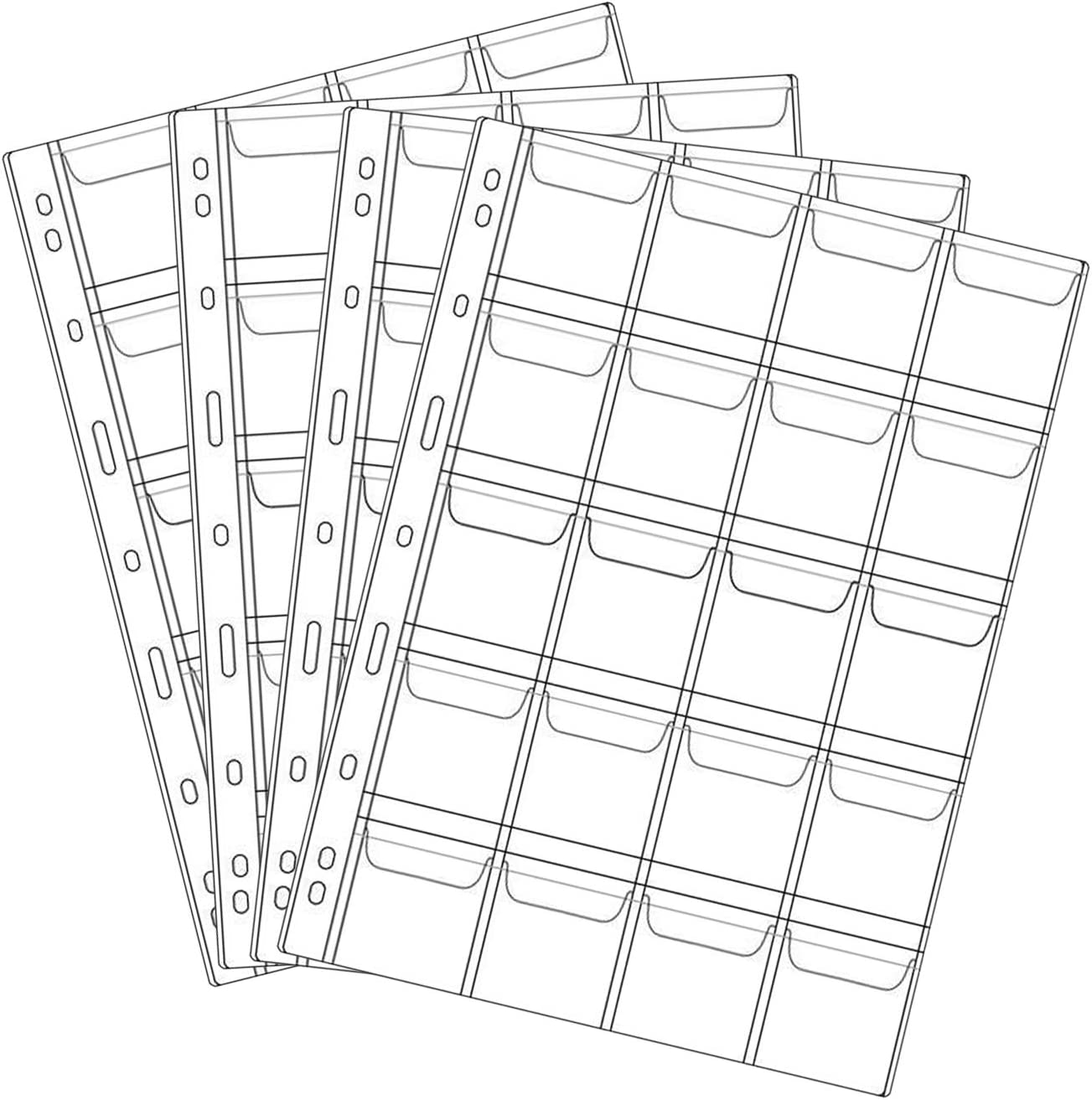 20 medal pocket pages, 10 plastic collecting sheets