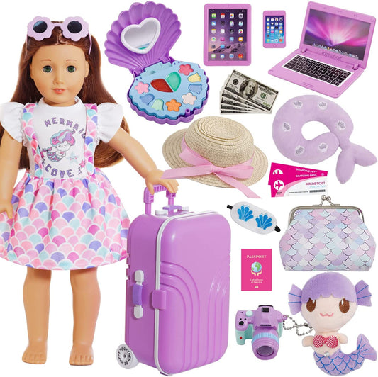 18" doll travel luggage set