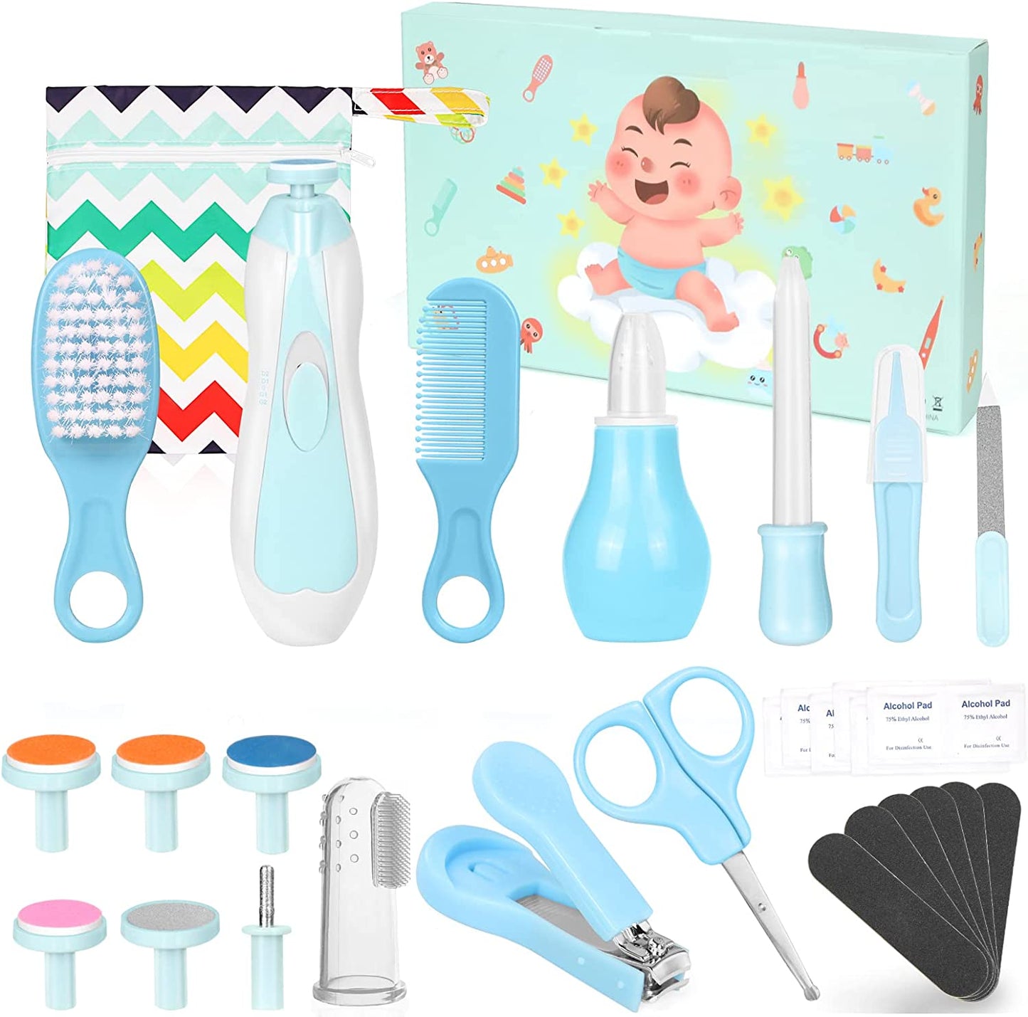 28 in 1 Baby Grooming Kit - Blue