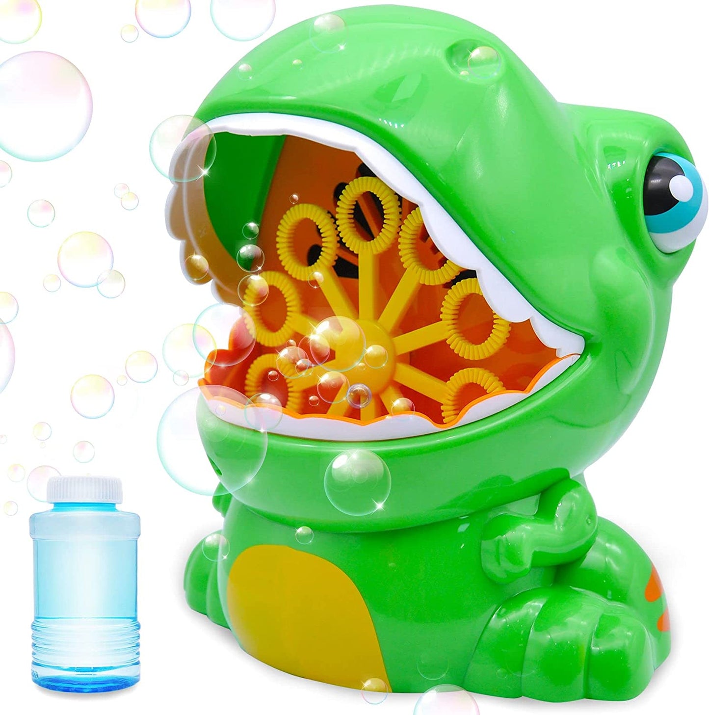 1000 bubble green bubble machine (with 2 bubble solutions, Green)